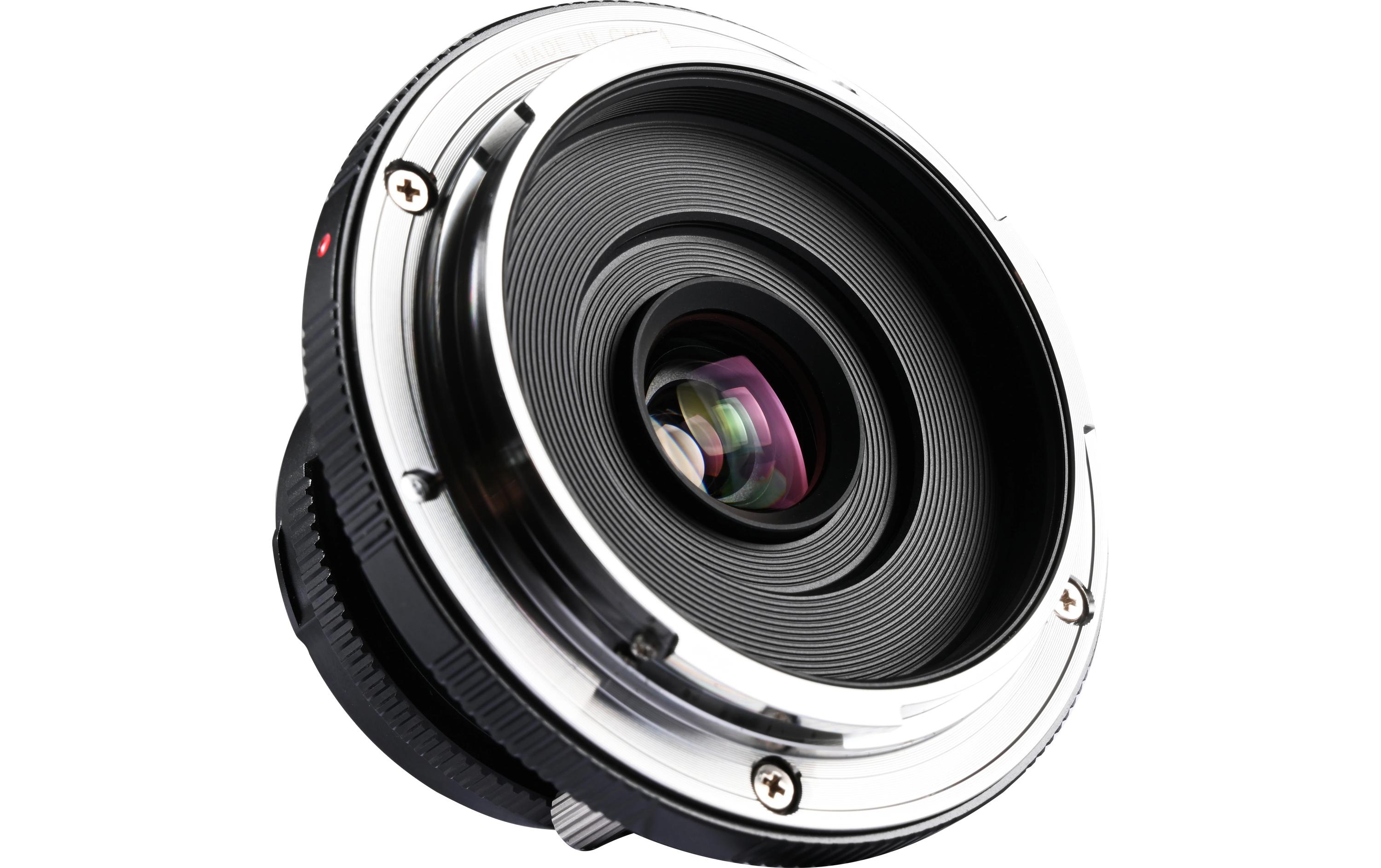 Festbrennweite 15 mm F/5 Cookie FF – Canon RF<br>Kompaktes Pancake-Objektiv für die Alltagsfotografie