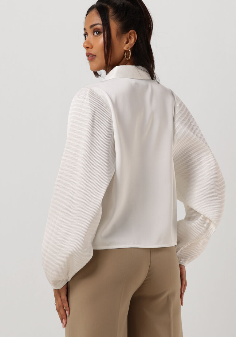 ANOTHER LABEL witte another label blouse macy pleated shirt