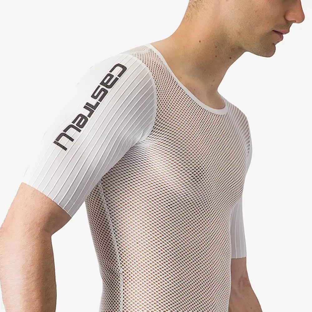 Castelli Bolero Ondershirt Korte Mouwen Wit Heren