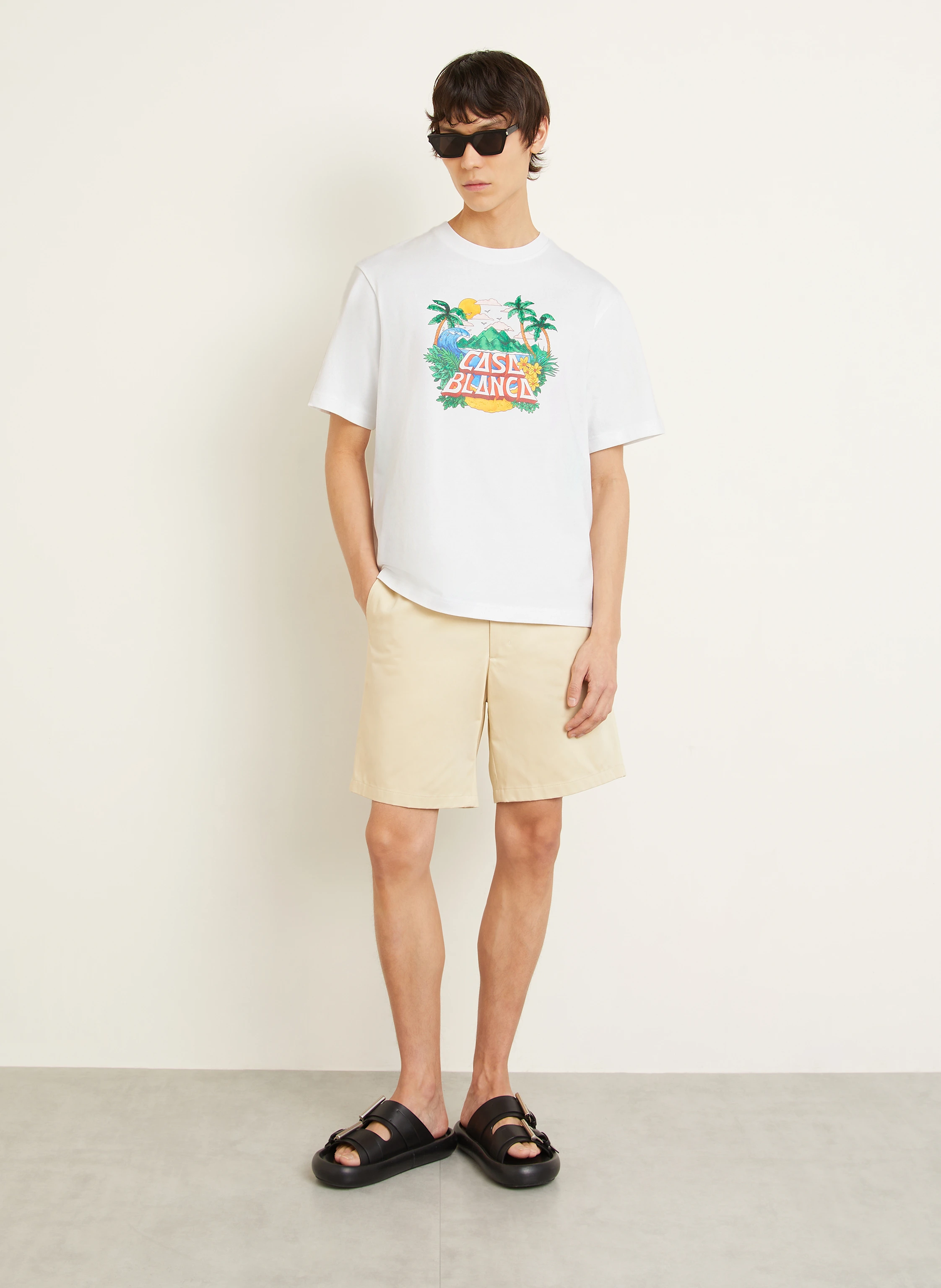 Casablanca T-Shirt CASA BEACH WAVE