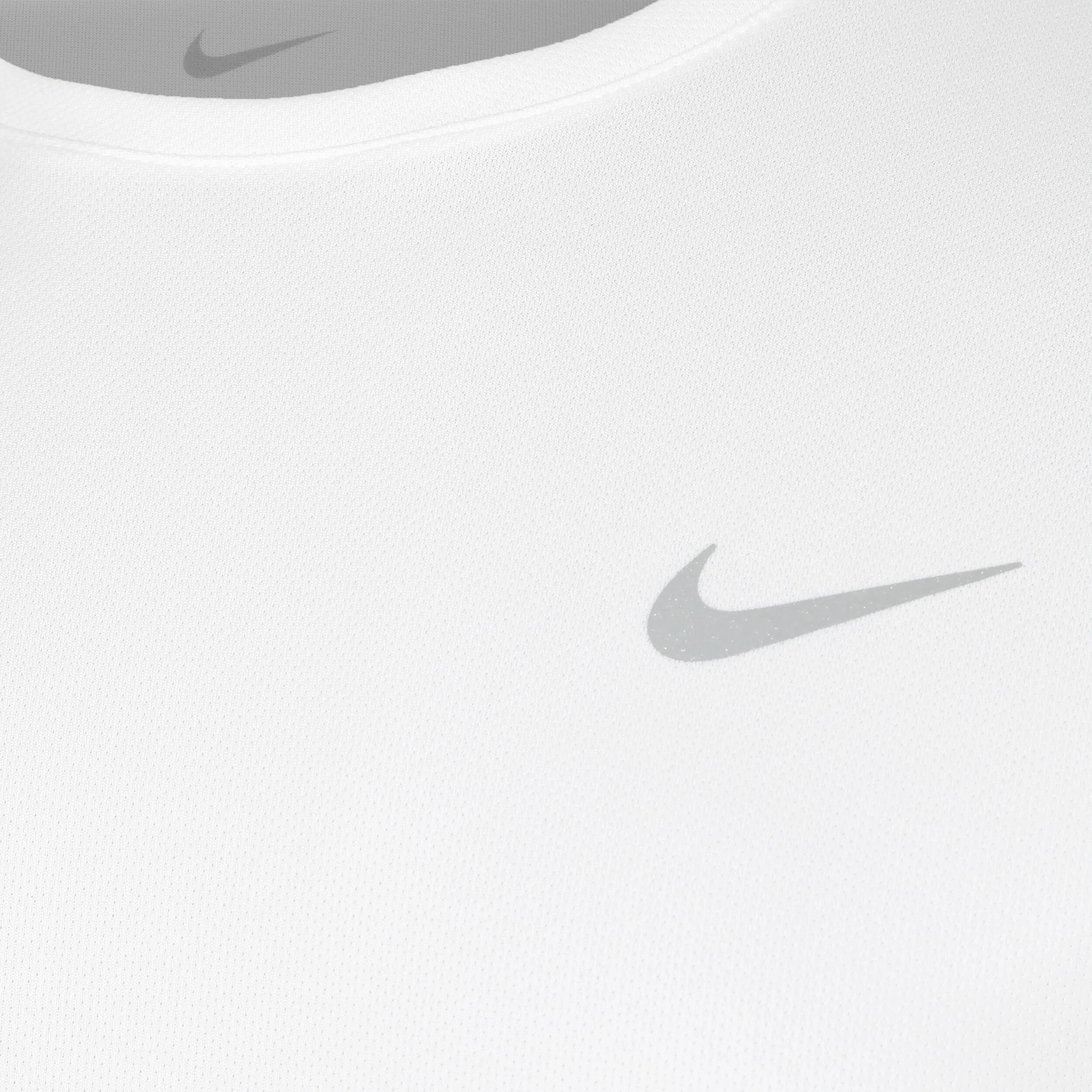 Nike Dri-Fit Miler Dri-Fit Miler UV Maillot De Course Hommes - Blanc