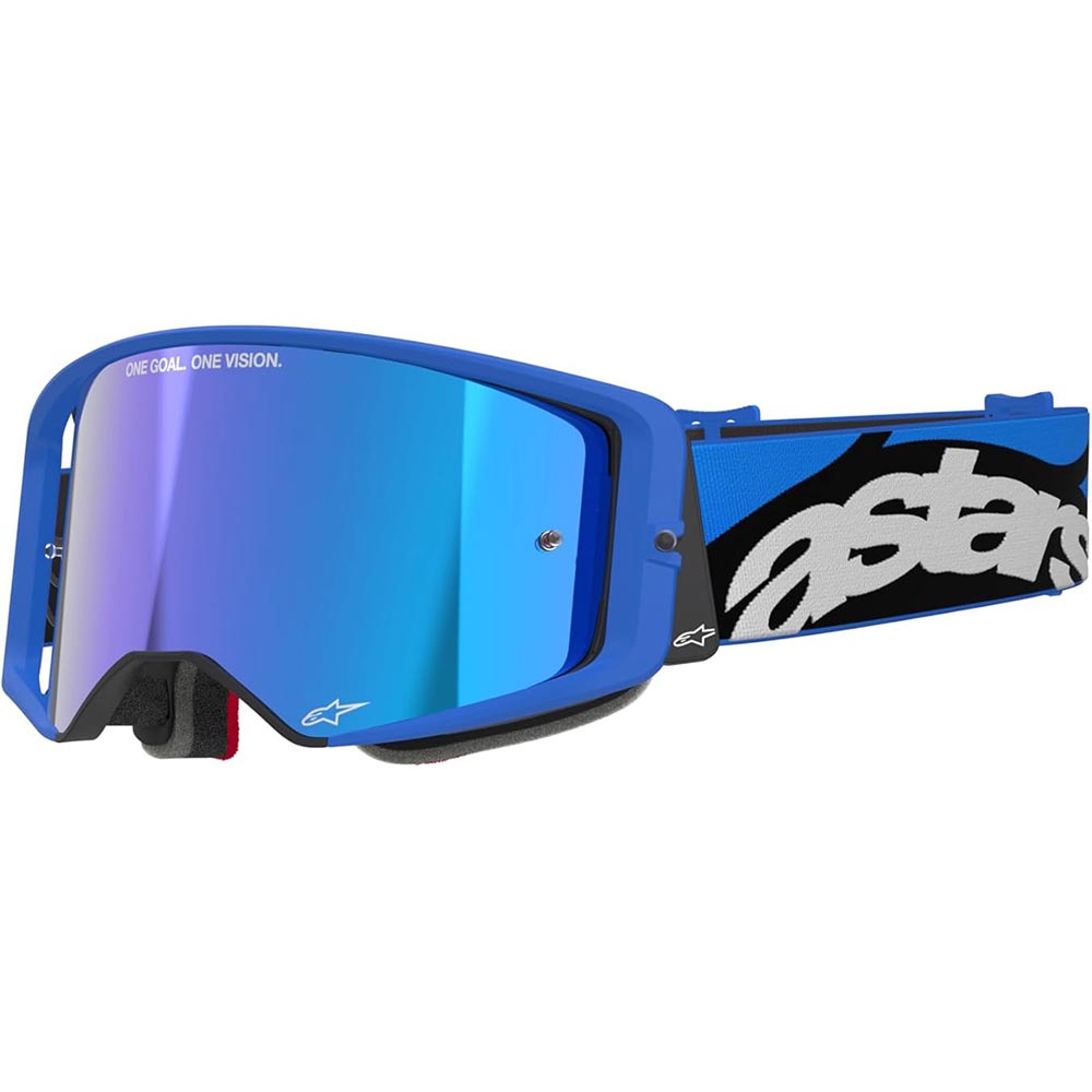 Alpinestars - Masque Supertech Stream Mirror Noir / Blanc / Bleu