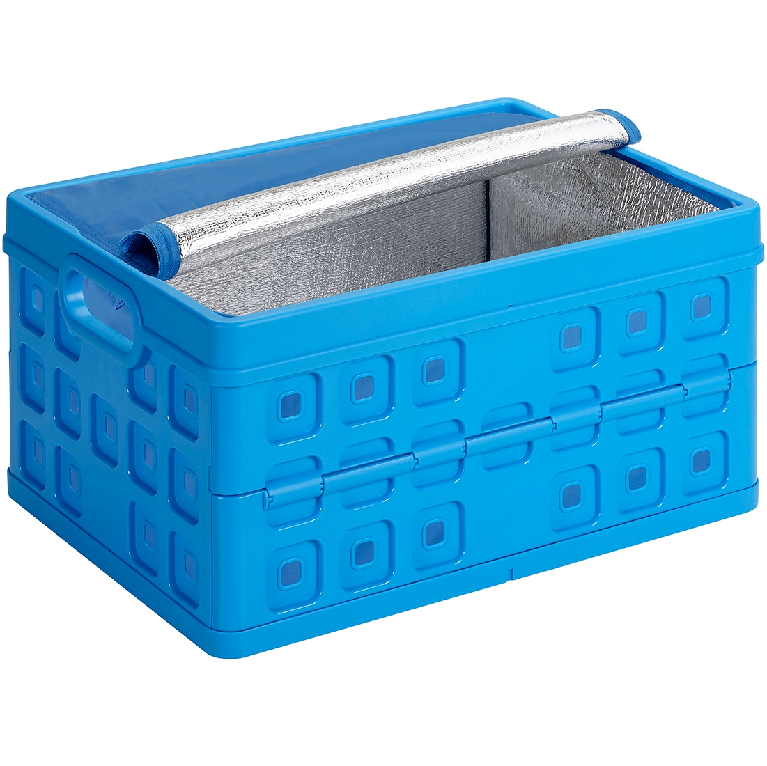 Sunware Square 32 liter vouwkrat met koeltas - Blue