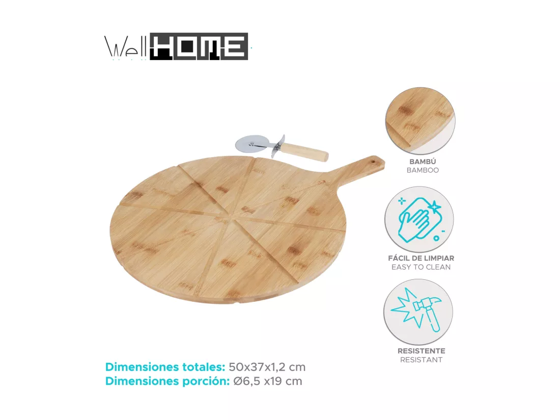 Ensemble de coupe à pizza 2 pièces Well Home