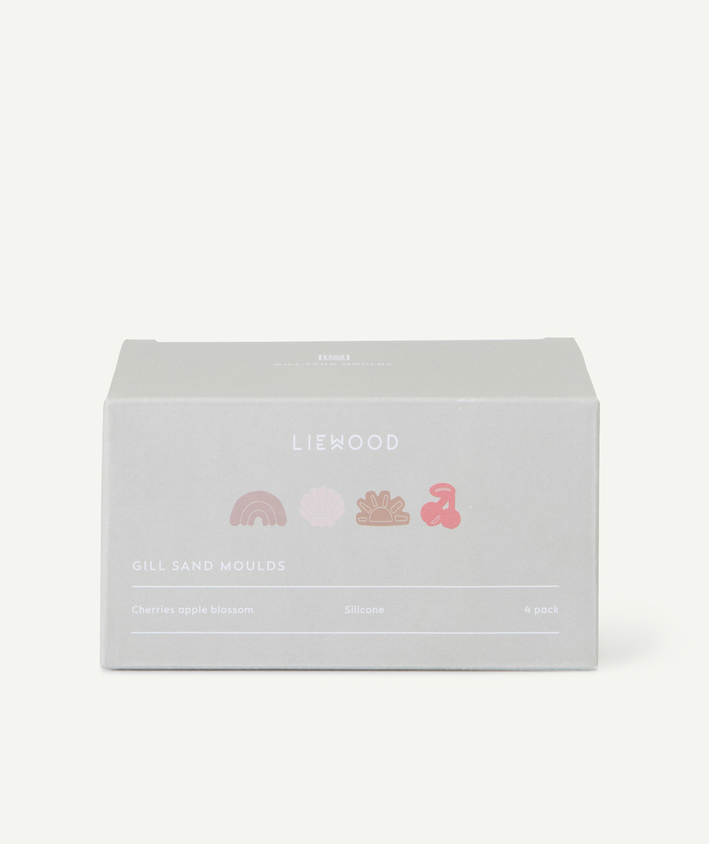 LIEWOODLOT DE 4 MOULES À SABLE CERISE ET COQUILLAGE