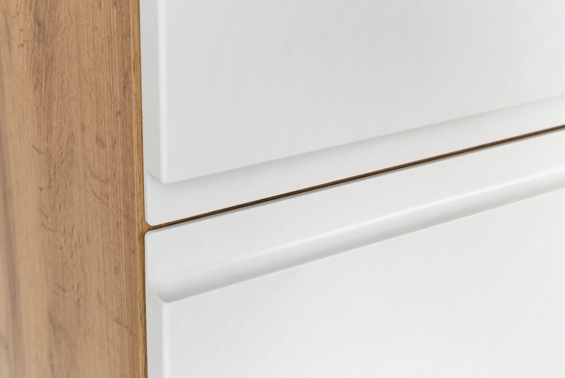 Midischrank Gent weiß/braun B/H/T 40x130x35 cm
