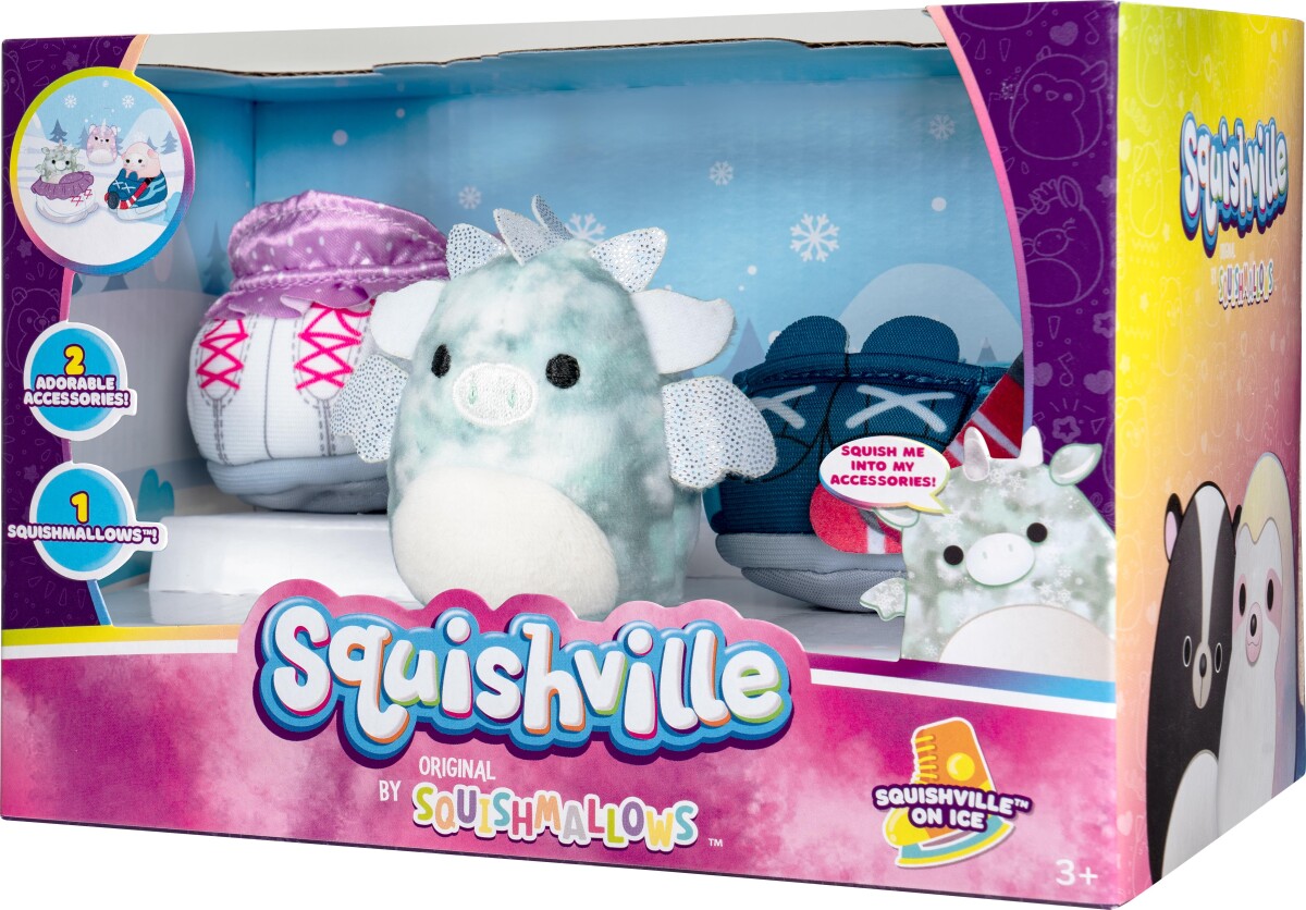 Squishville Legesæt - On Ice - Squishmallows - 3 Dele