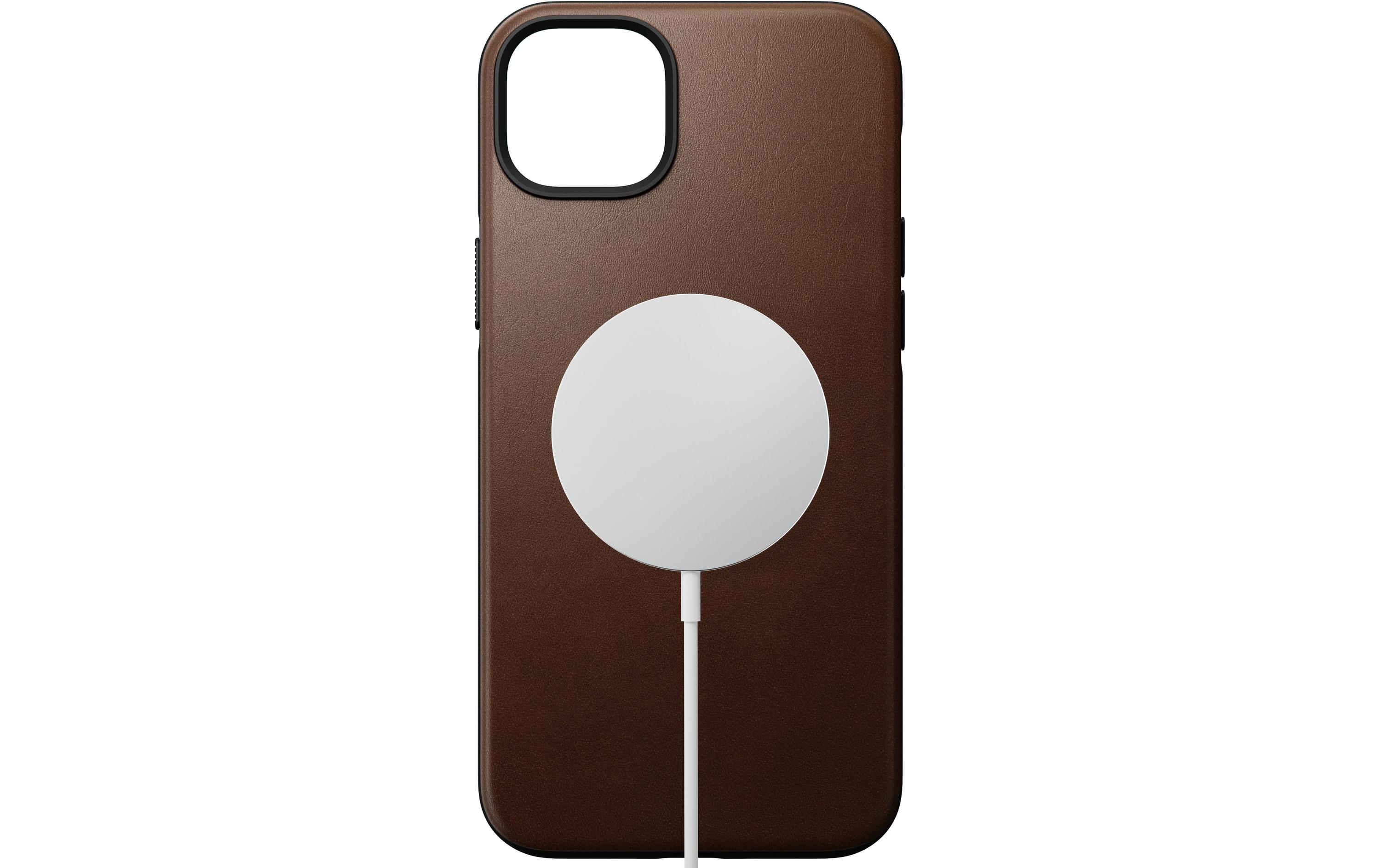 Back Cover Modern Leather iPhone 14 Plus BraunModerne Schutzhülle aus Leder für das Apple iPhone 14 Plus