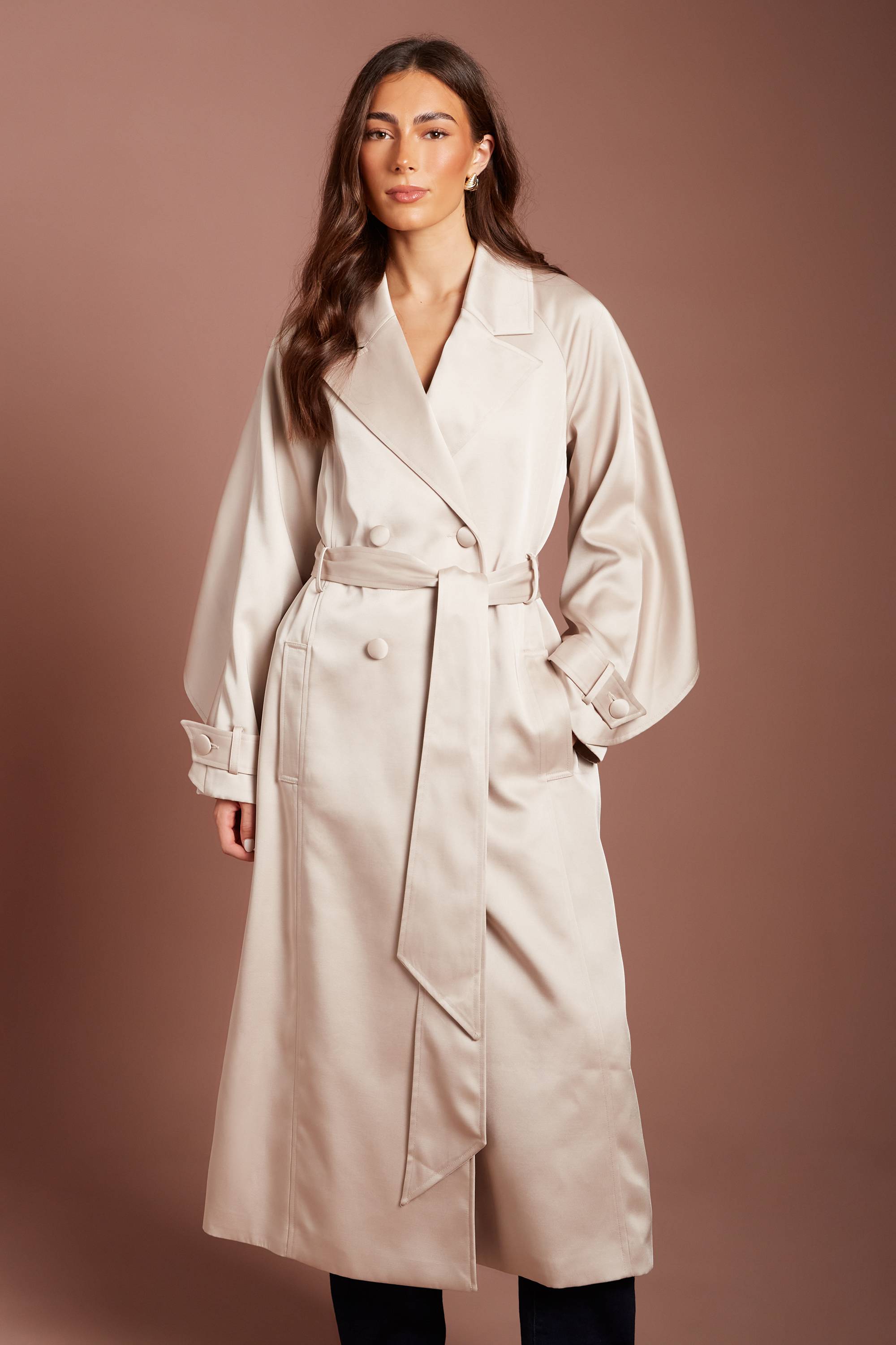 Coast Trench-coat Satiné De Cérémonie