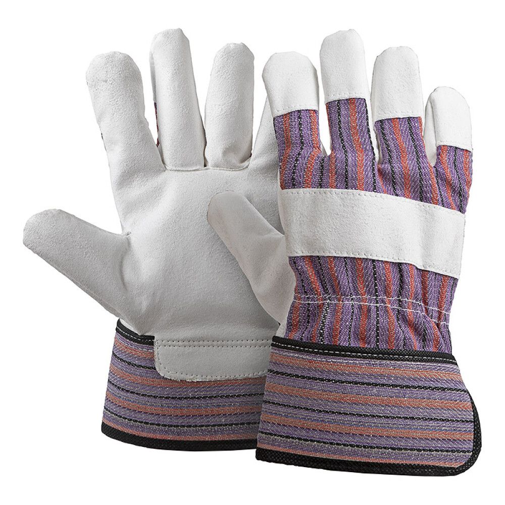 ARBEIDSHANSKER SAFEWORX LÆR/BOMULL STR 10