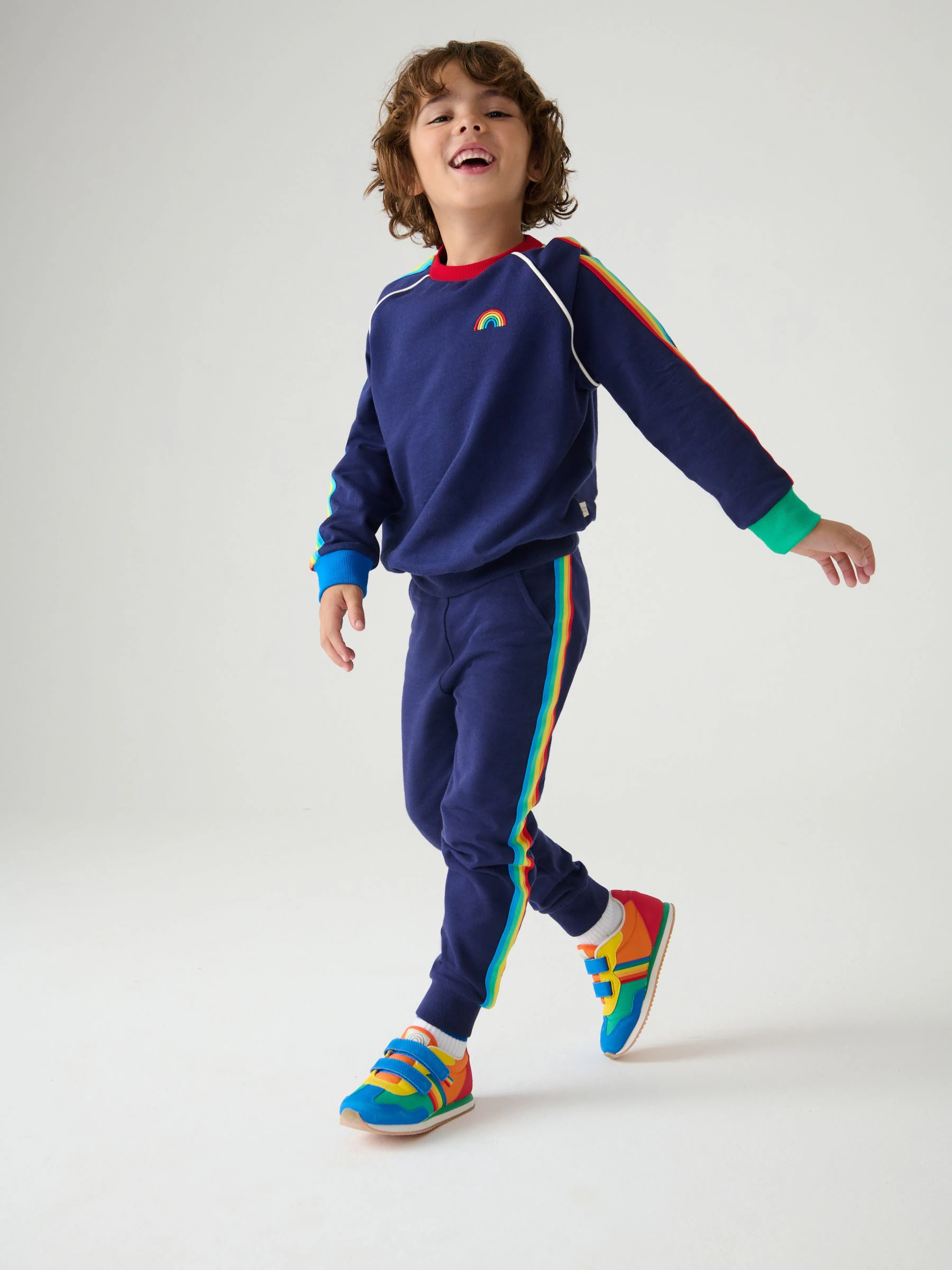 Marineblauw - Little Bird by Jools Oliver set van sweatshirt en joggingbroek
