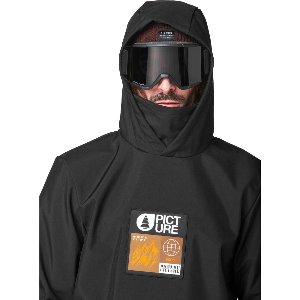 Picture Parker Softshell Hoody Herren schwarz
