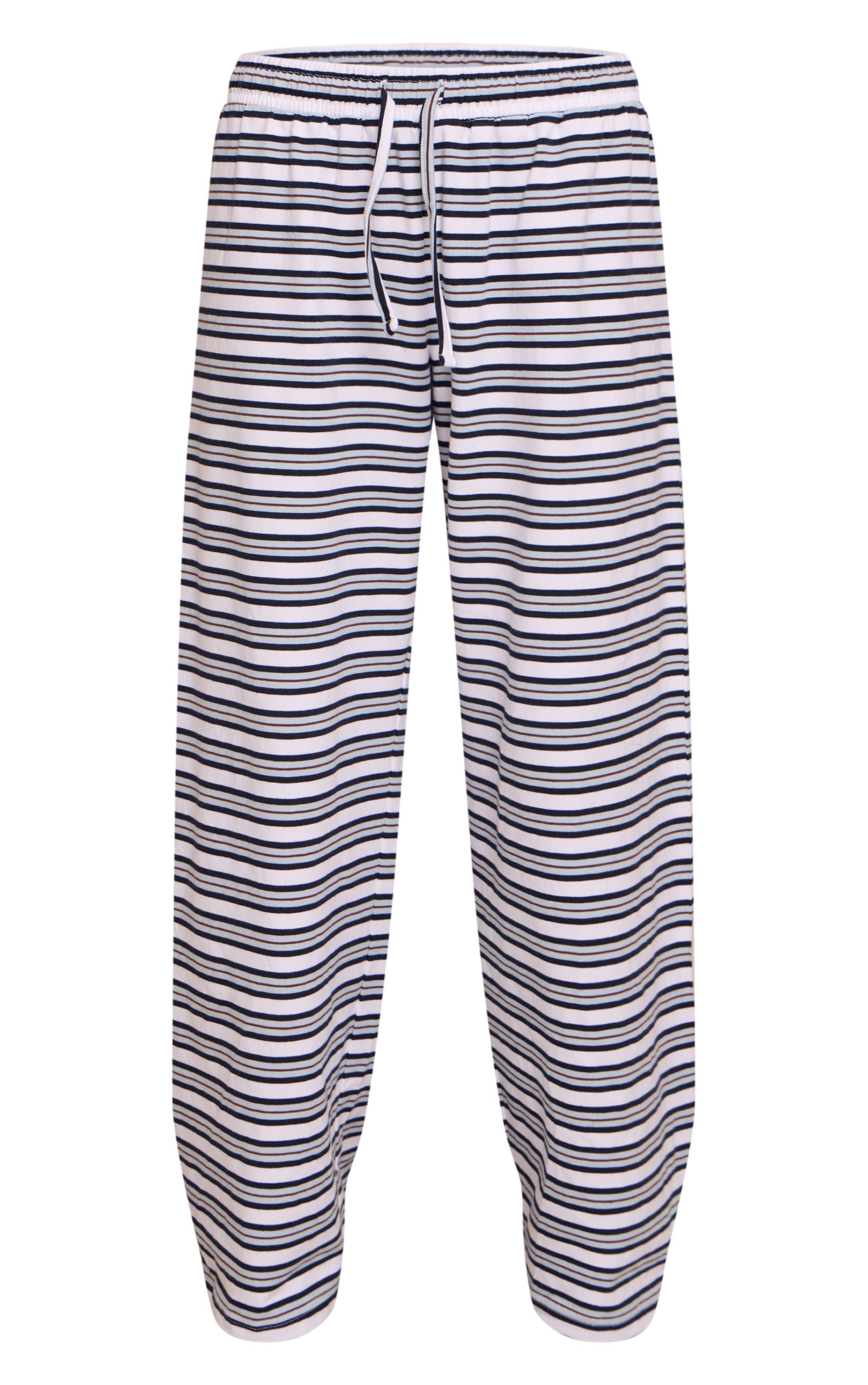 Bleu Pantalon Rayé Petite