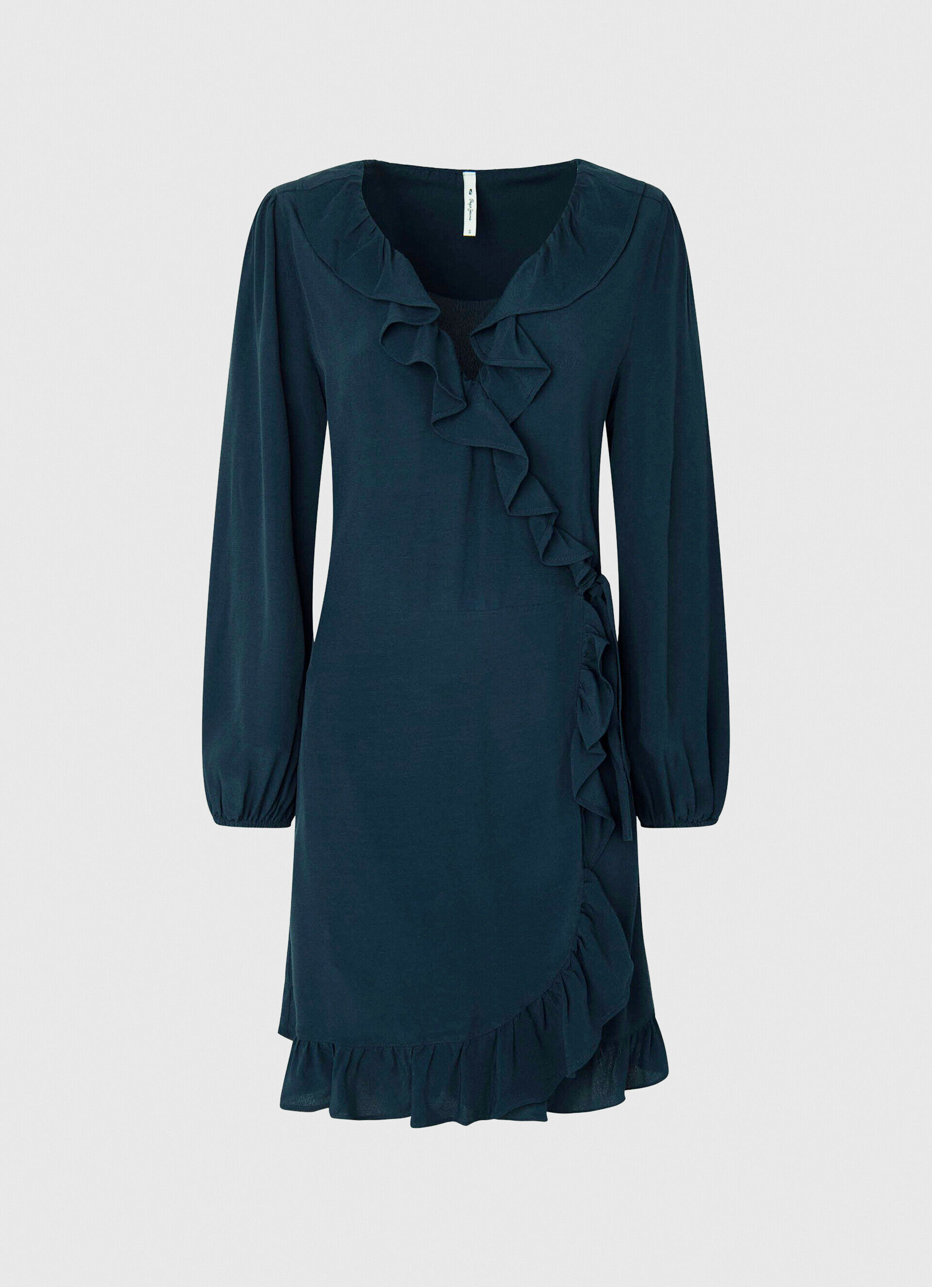 VESTIDO CURTO ENVOLVENTE ESHA - azul dulwich