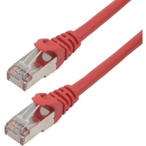 MCL 1.5m Cat6 F/UTP câble de réseau Rouge 1,5 m F/UTP (FTP)