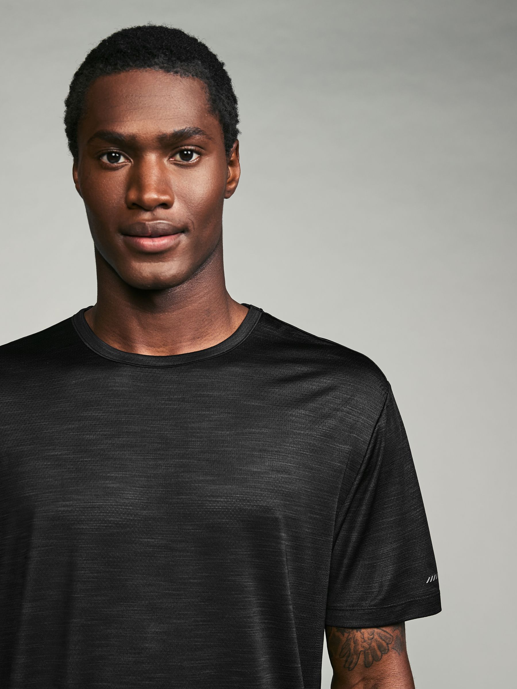 Zwart/blauw/ijsgrijs - T-shirt met korte mouwen - Actieve Gym Mesh Vesten 3 Pack