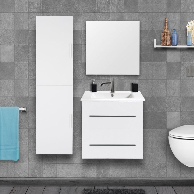 Differnz - Shout - Badmeubelset - Wit - 59x60x45 cm
