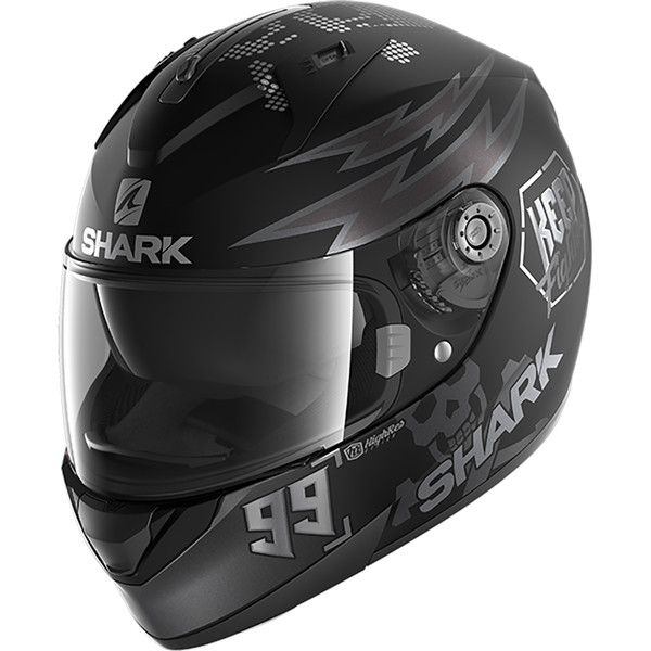 Shark - Casque Ridill Catalan Bad Boy Noir Mat / Gris