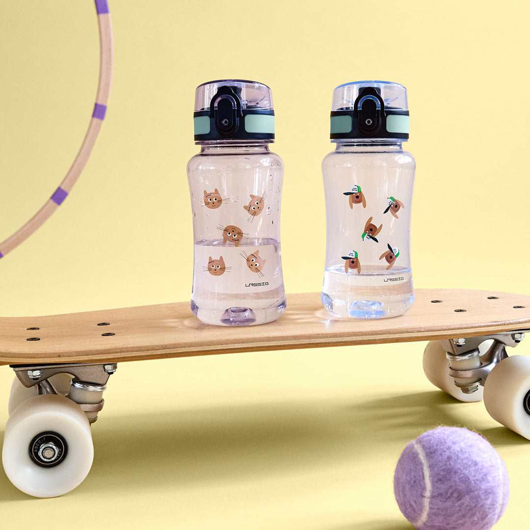 lässig drinkfles tiny team - cat - 420 ml