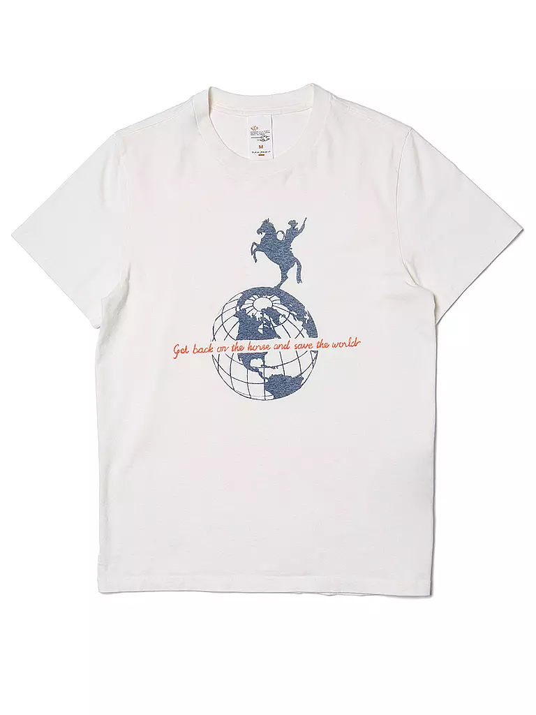NUDIE JEANS T-Shirt ROY  creme