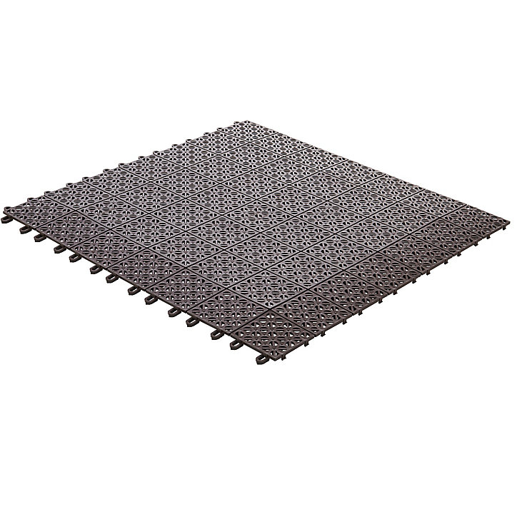 Dalle plastique marron Artor 55,5 x 55,5 cm (x 2)