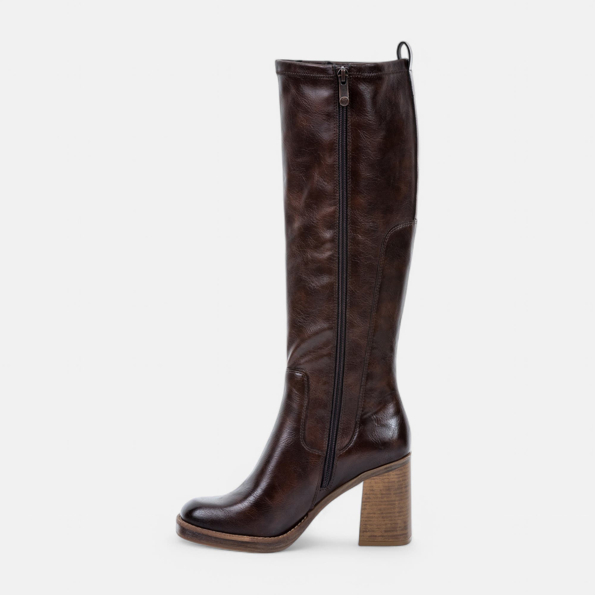 Bottes à talon Femme marron