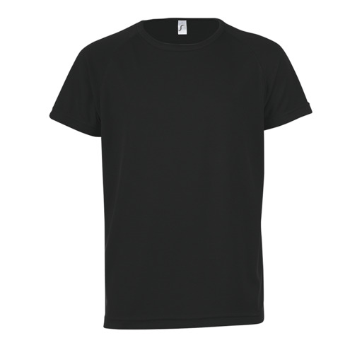 Camiseta esportiva com mangas raglan