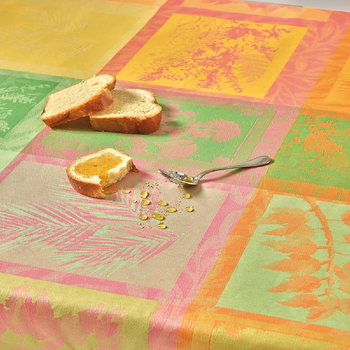 Nappe ronde enduit imperméable pur coton Diam. 175 cm Garnier Thiebaut