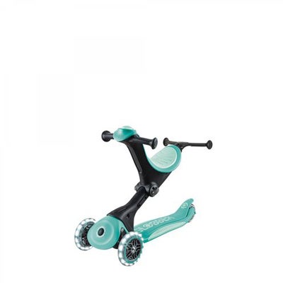 Globber Go-Up Deluxe Lights 3-hjuls Sparkesykkel, Dark Mint