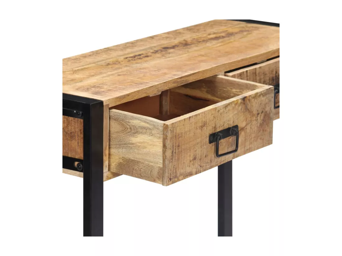 Table console 90 x 30 x 75 cm Bois de manguier massif