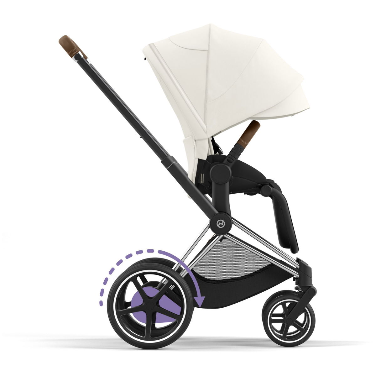 CYBEXCYBEX   ePriam 2.0 Chrome Brown Kombikinderwagen off white light beige
