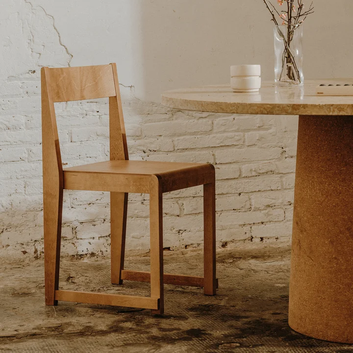 Frama - Chair 01, Birke braun gebeizt / geölt