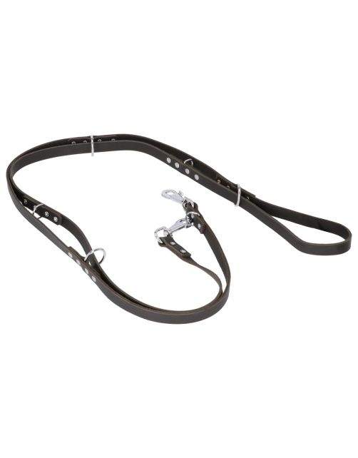 Adori Dresseerlijn Softleder Met Print - Hondenriem - 300x1.8 cm Donkerbruin M\/L