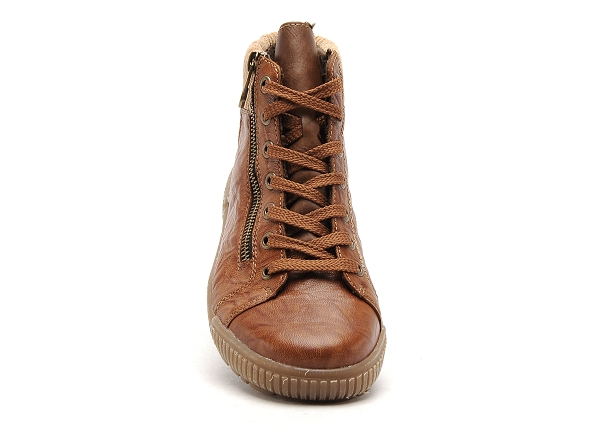 Rieker boots bottine plates femme n0709 marron