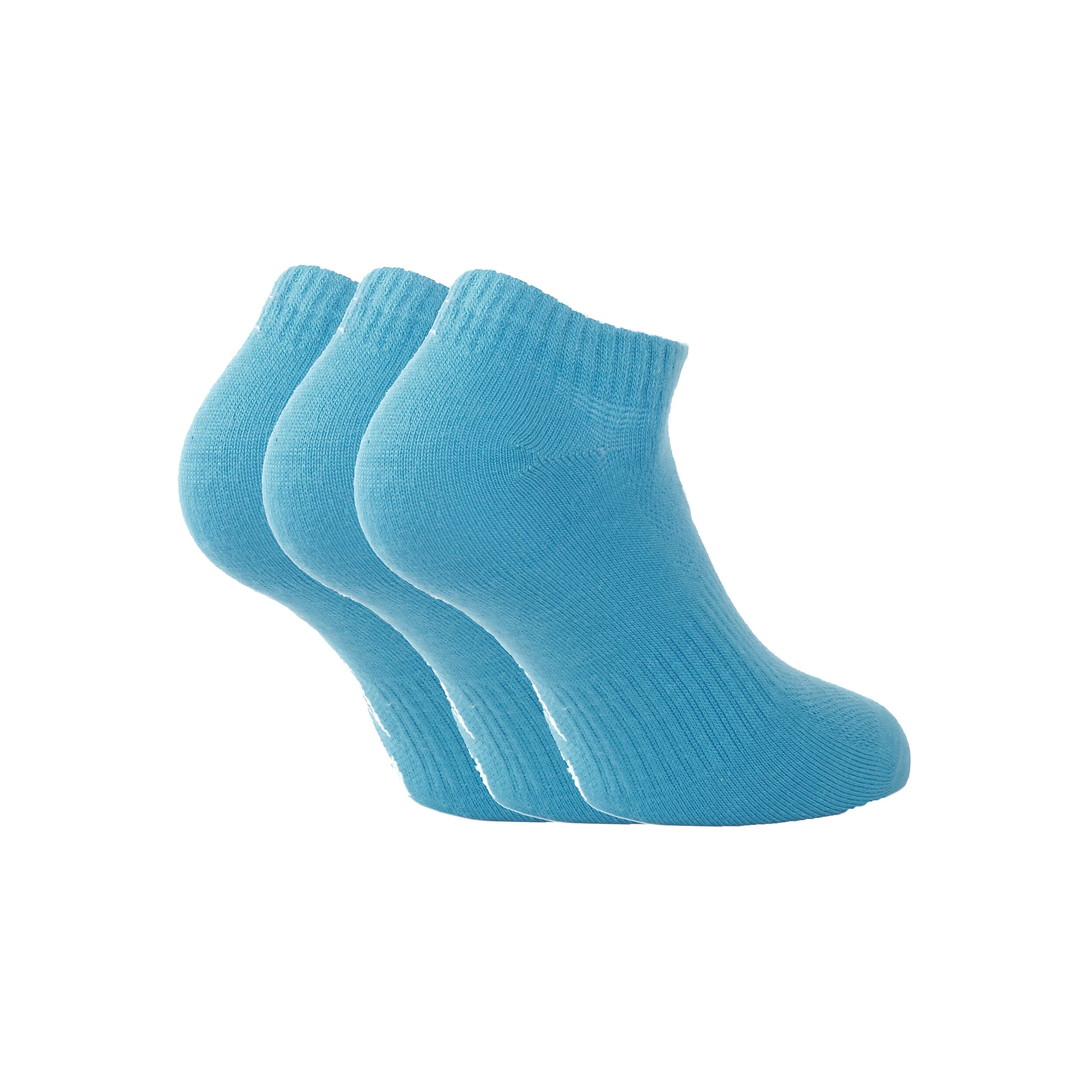 BIDI BADU Leana No Show Tech Chaussettes De Sport Pack De 3 - Turquoise , Bleu Foncé