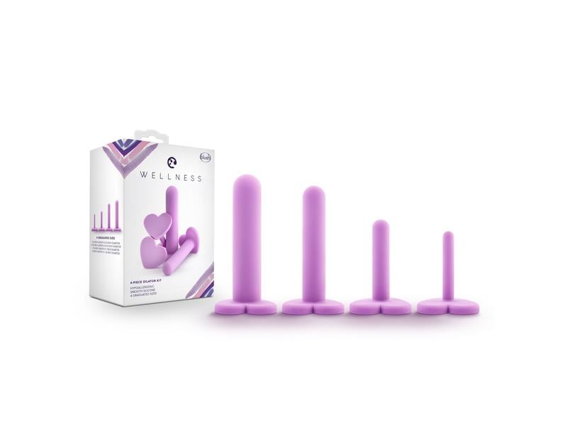 Sexual Wellness Silikon Vaginal Dilator Set Lila Hypoallergene Dilatoren mit vier verschiedenen Grössen