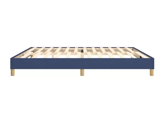 Sommier à lattes de lit Bleu 200x200 cm Tissu