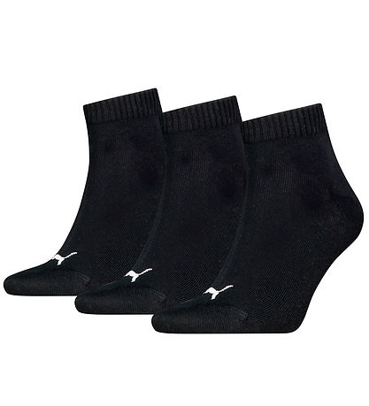 Puma Sneaker-Socken - 3er-Pack - Quarter Plain - Schwarz