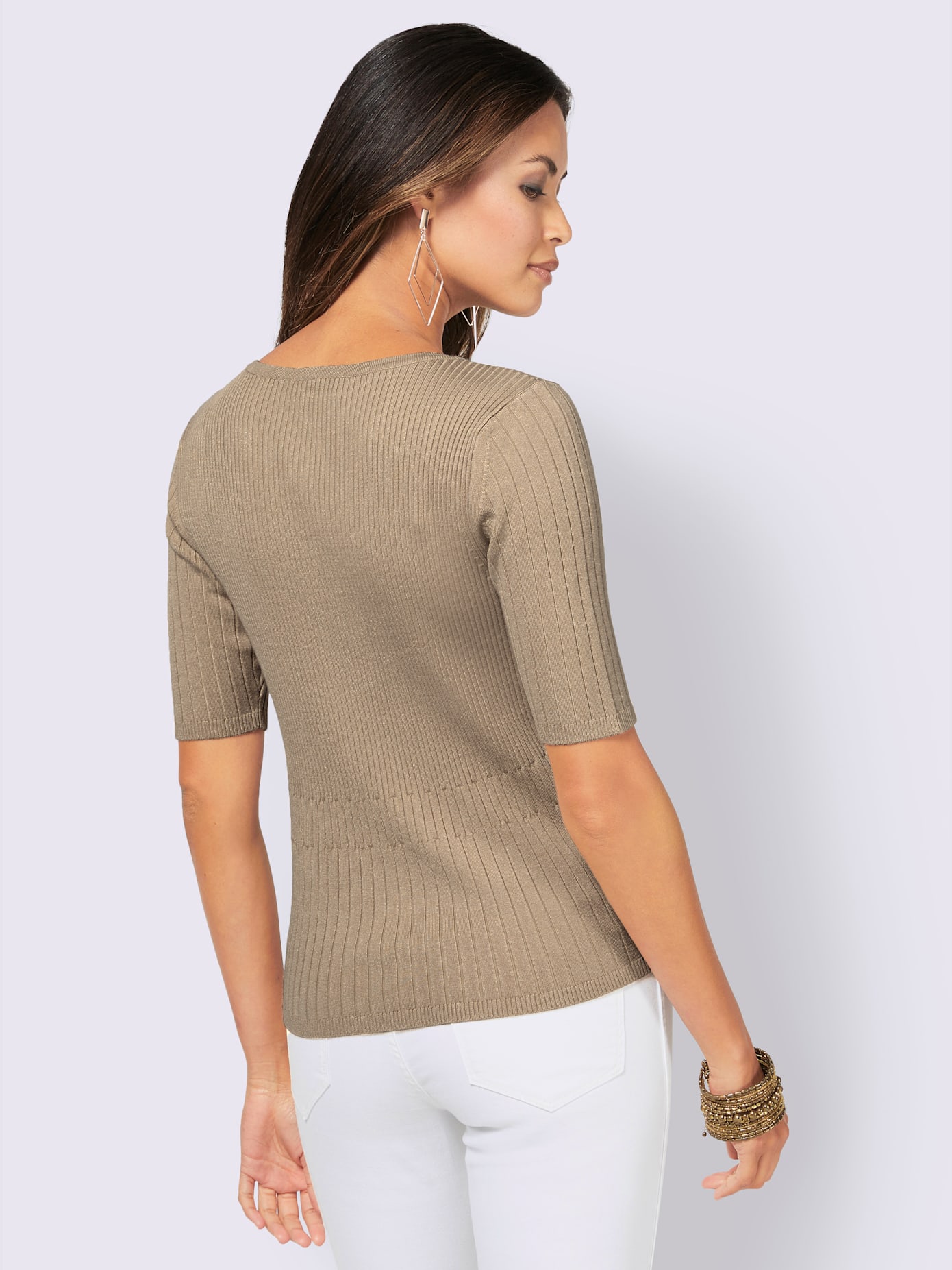 Pull à manches courtes viscose