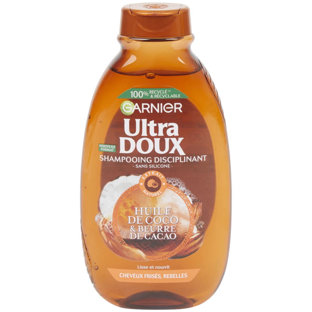 Shampoing Garnier Ultra Doux Huile de coco et beurre de cacao