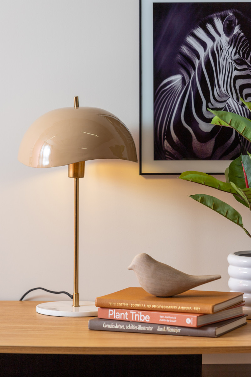 Table Lamp Waved Dome LM2125LB Soft brown