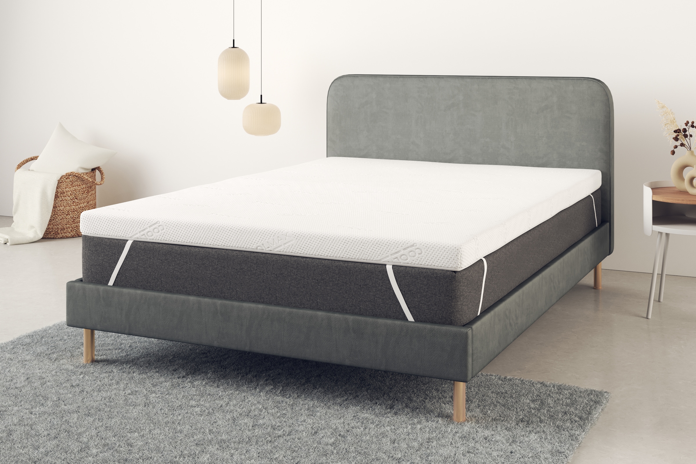 Älgdröm Topper »Belize, Topper 90x200, 140x200, 180x200 cm, in 2 Härtegraden« Matratze, Boxspringbett, Allergiker geeignet (Hausstauballergiker)