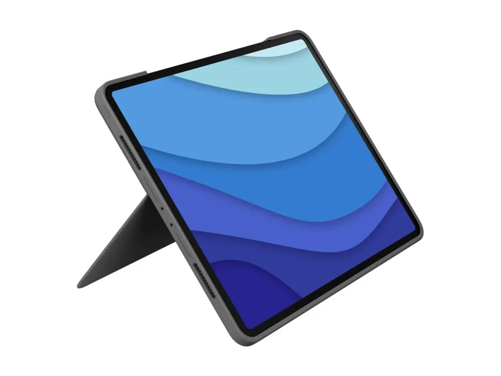 Logitech Combo Touch - tastatur og folioetui - med pegefelt - baggrundsbelyst - Apple Smart-stik - QWERTY - nordisk (dansk/finsk/norsk/svensk) - grafit - til Apple 11