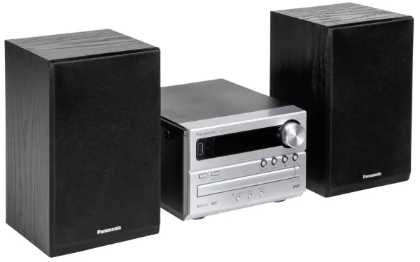 Panasonic SC-PM254 - Mikrosystem - 2 x 10 Watt - sølv