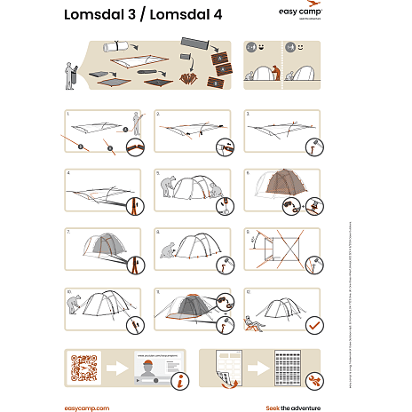 Easy Camp Lomsdal kuppeltelt