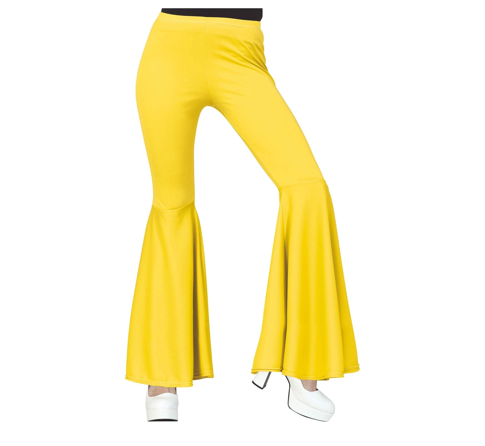 Disco 70S Broek Geel Dames