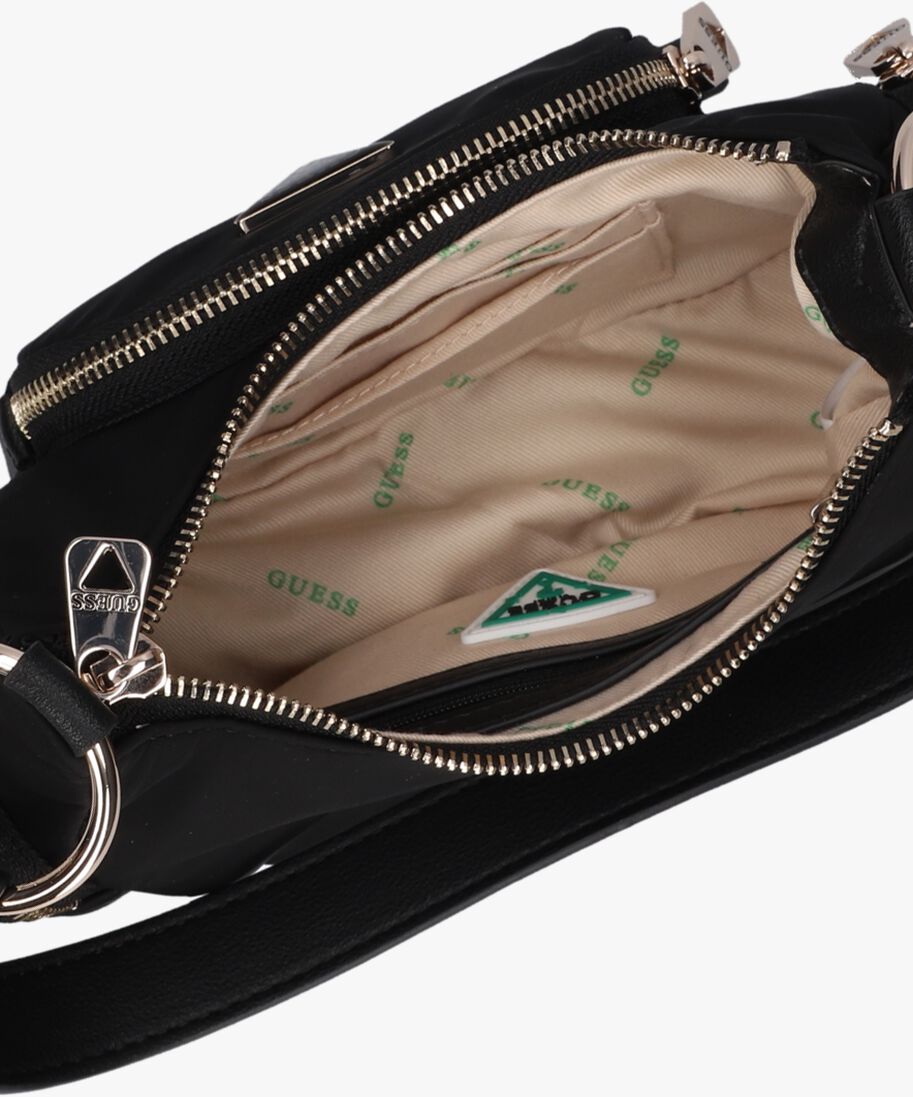 GUESS zwarte guess schoudertas eco gemma mini shoulder bag