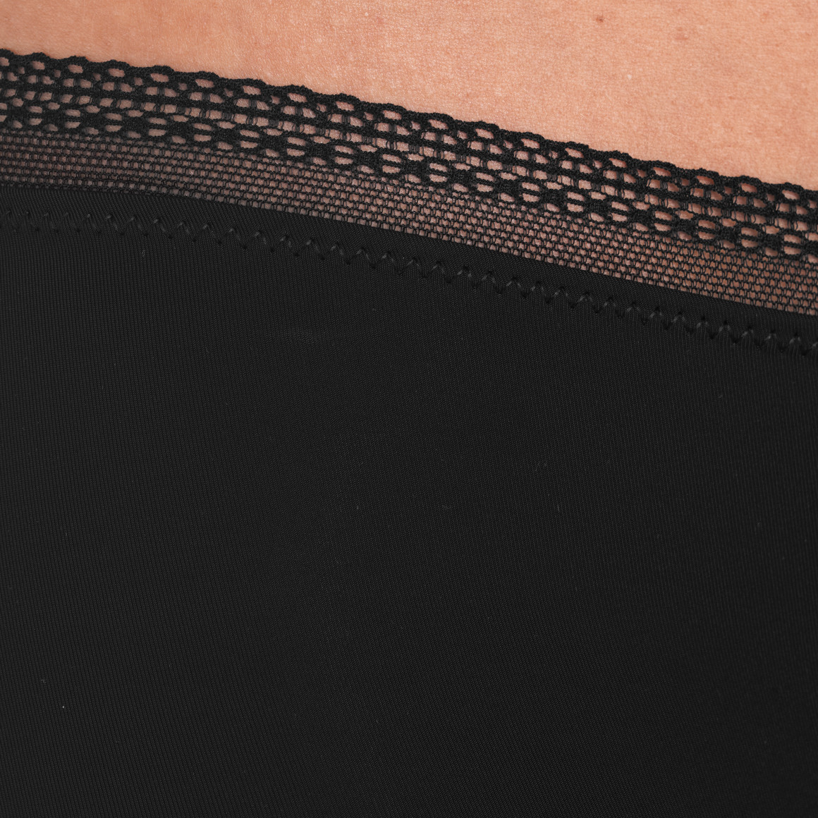 Gina Benotti 2 Damen Seamless-Pantys mit Spitze schwarz