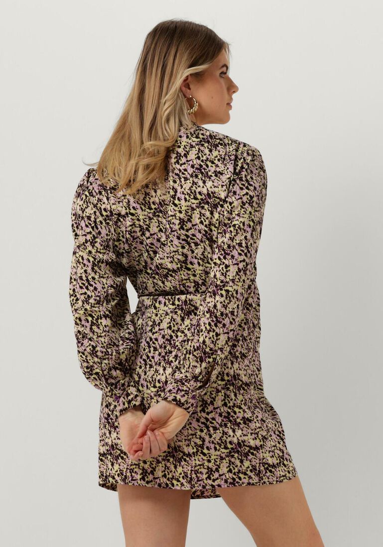 REFINED DEPARTMENT zwarte refined department mini jurk woven dress bodine