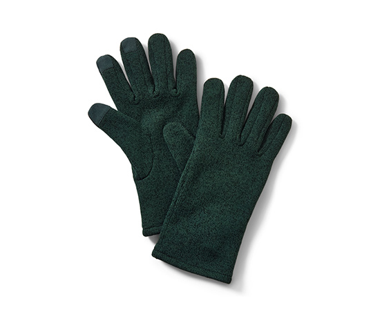 Strickfleece-Handschuhe, grün